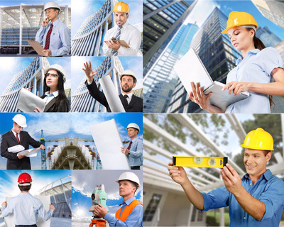 國外建筑工程人物攝影